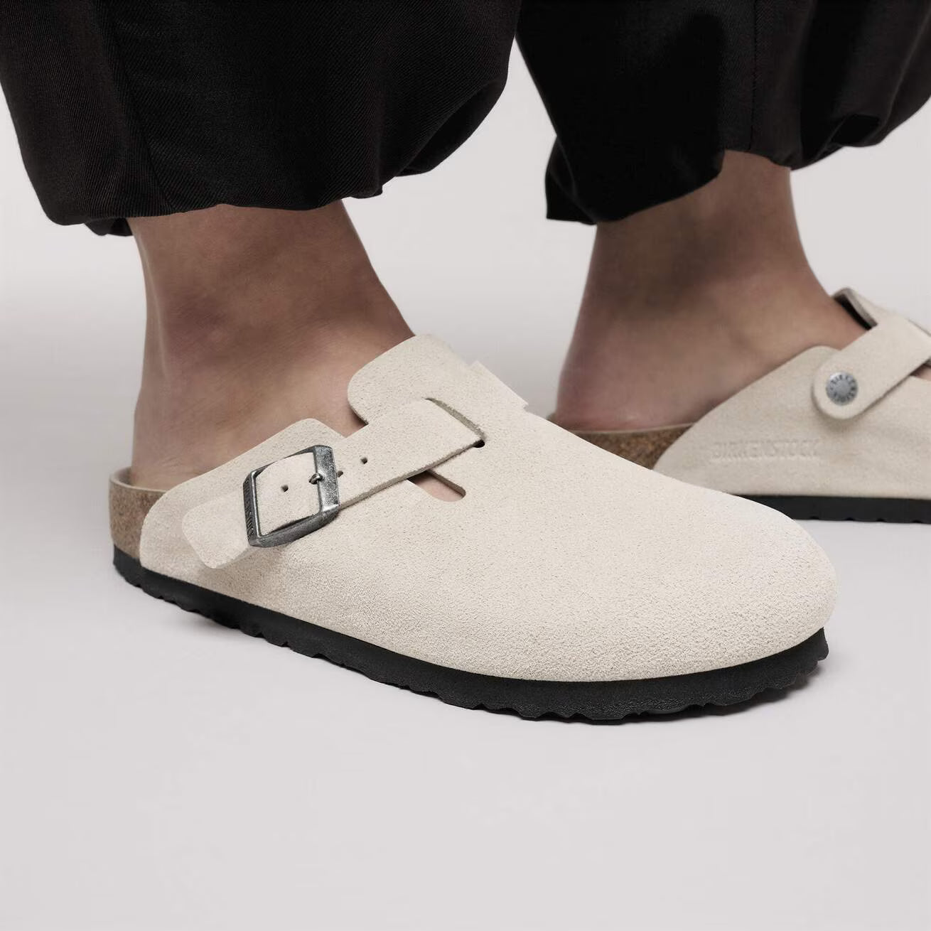 Zuecos Birkenstock Boston - Beige