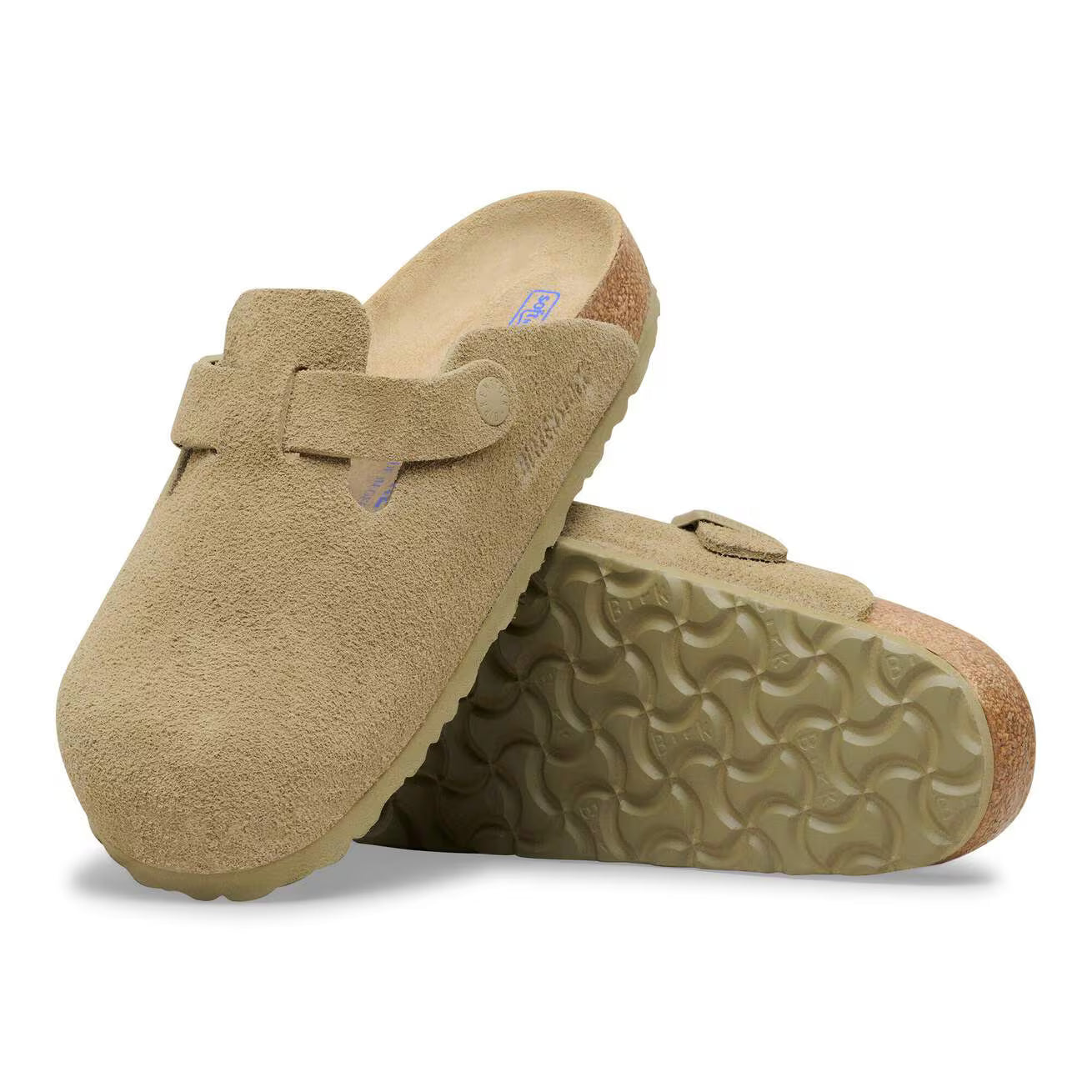 Sabots Birkenstock Boston - Daim taupe