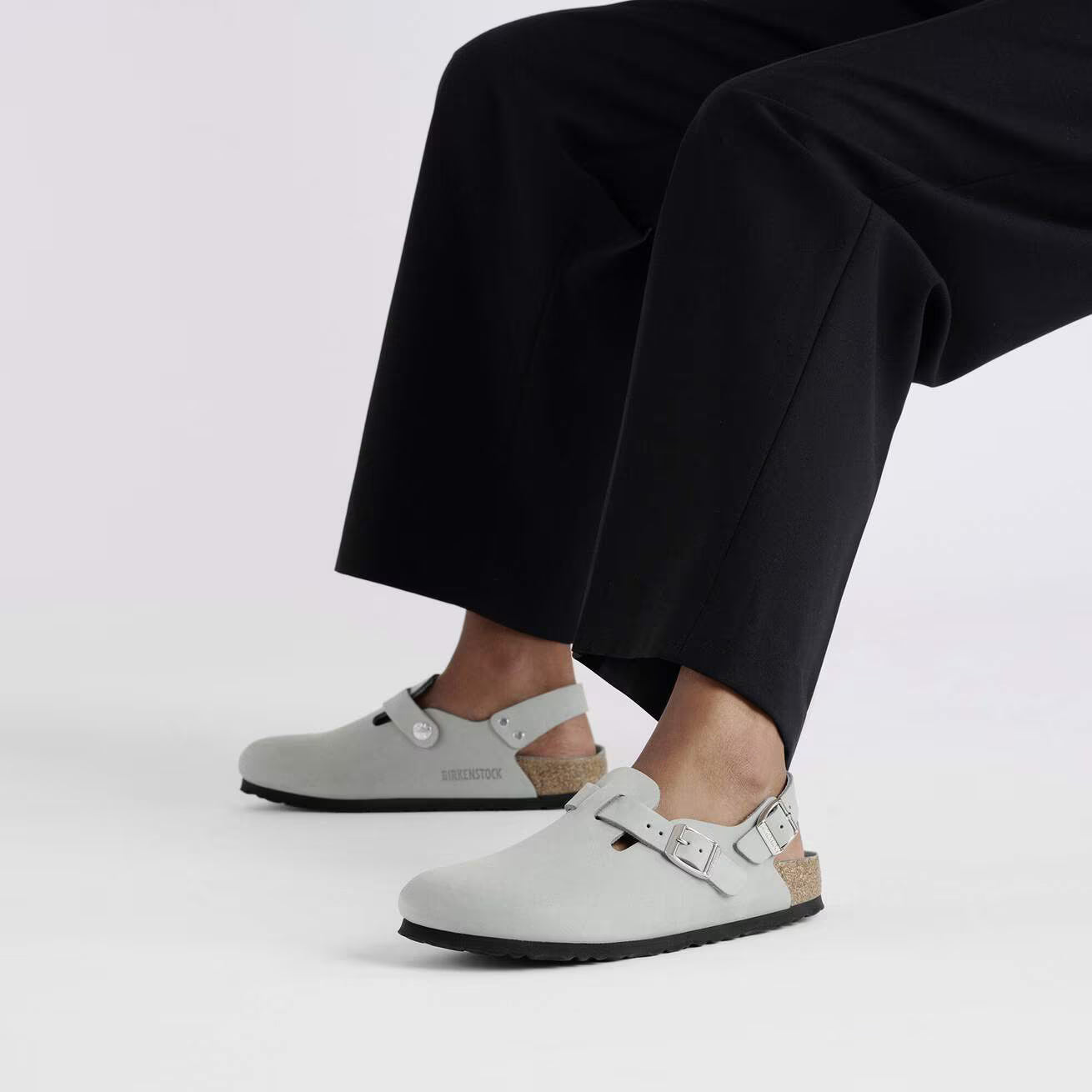 Zuecos Birkenstock Tokio - Gris Claro