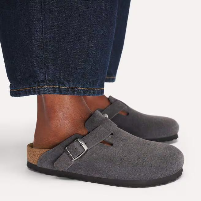 Birkenstock Boston Suede Clogs